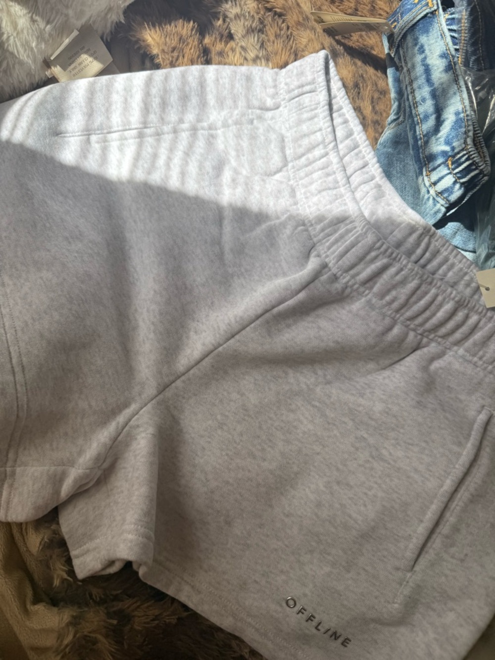 aerie OFFLINE Heather Gray Sweat Shorts
